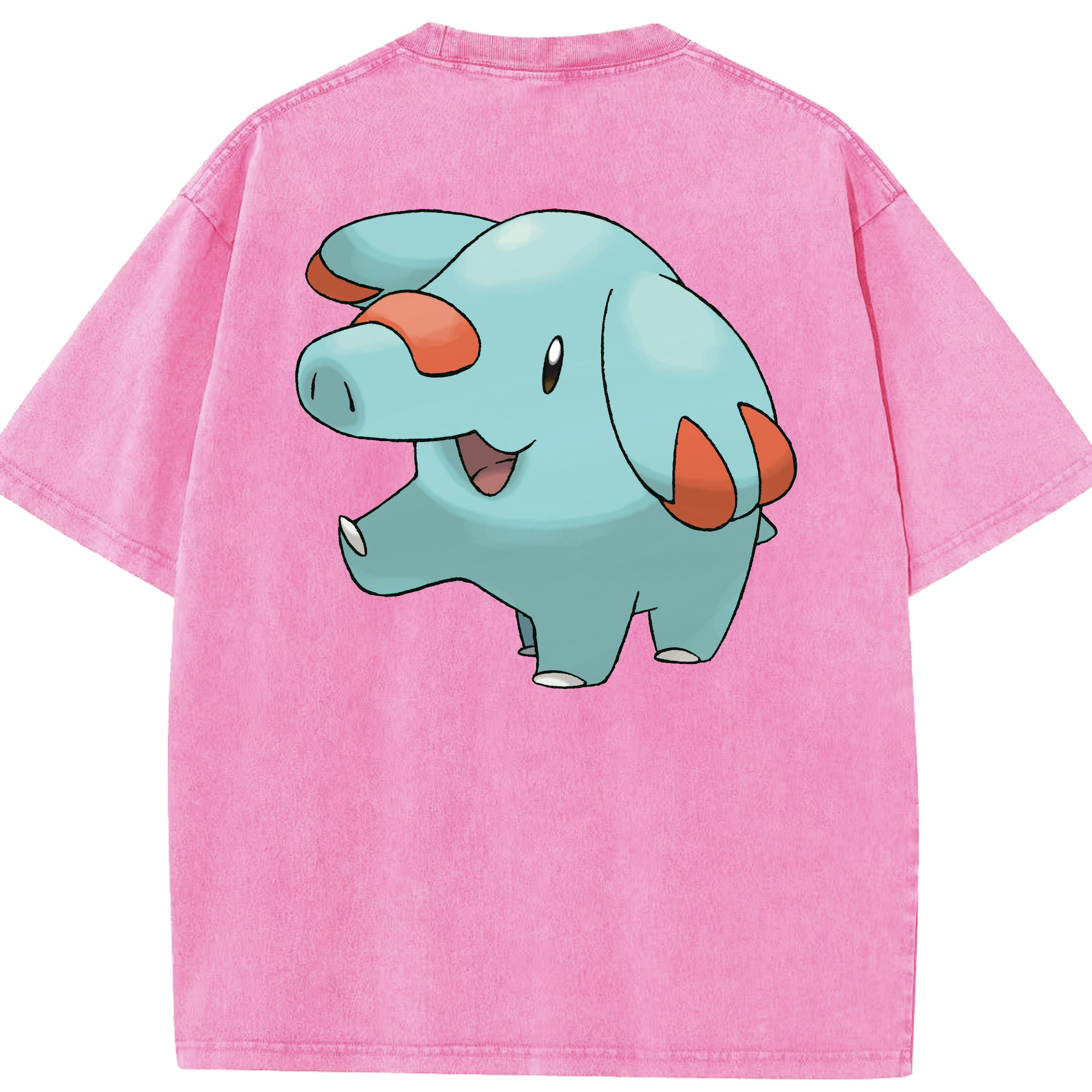 （画像用） ポケットモンスター Pokémon 綿100% ヴィンテージ風 半袖Tシャツ（背面プリント）